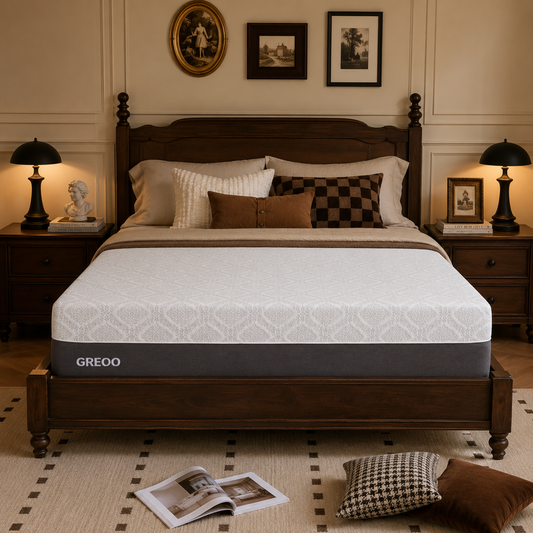 GREOO Twin-XL Size 10 inch Firm Cooling Gel Twin-XL Mattress, Washable Cover, Silent Mattress in a Box, CertiPUR-US & OEKO-TEX Certified, 365 Night Trial