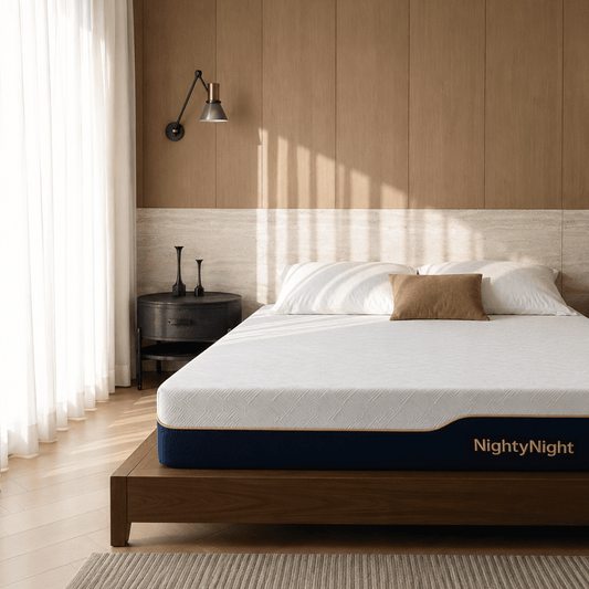 NightyNight 10" Full Size Firm Mattress, Cooling Gel Memory Foam Mattress in a Box, Removable, Washable Cover & Non-Slip Bottom