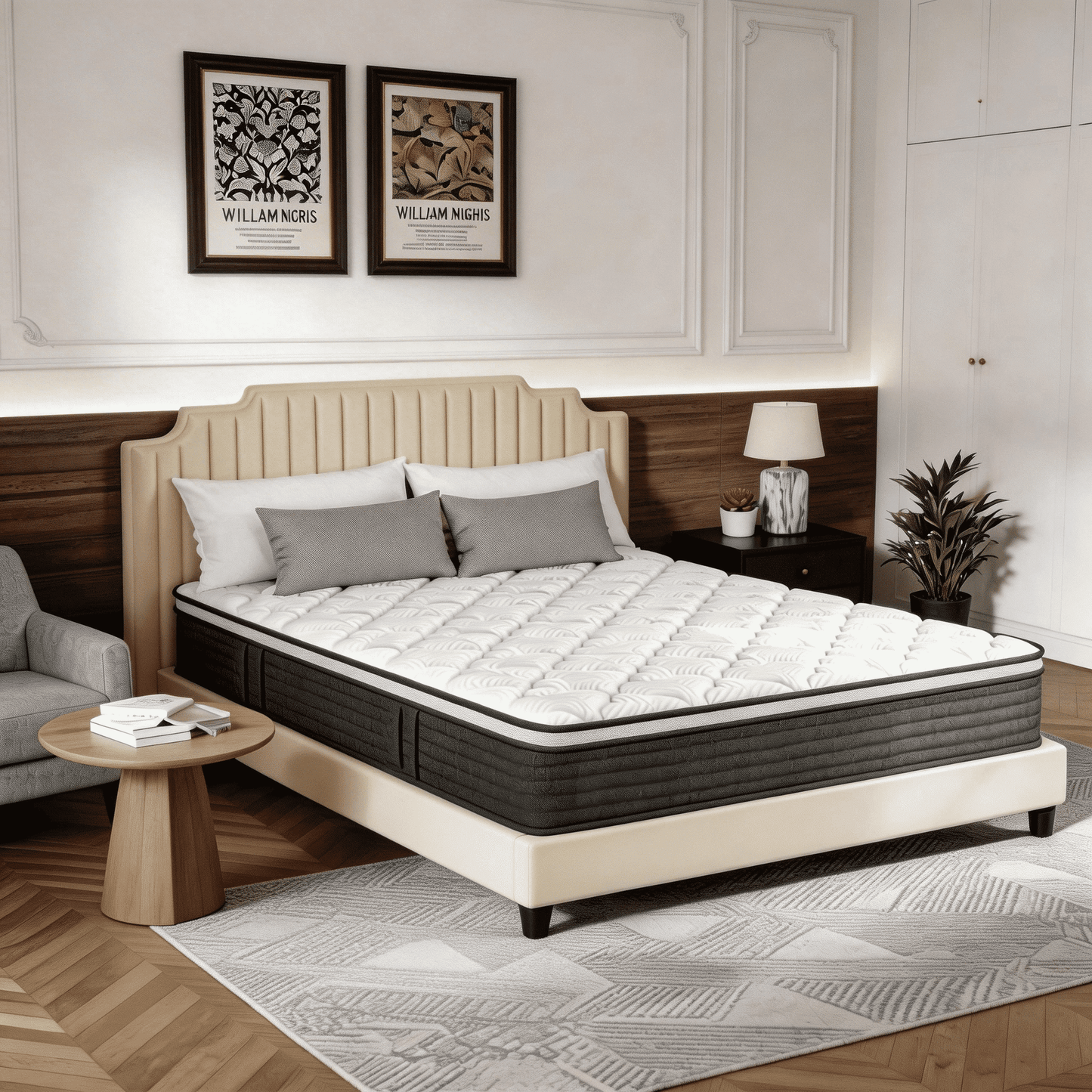 NightyNight Hybrid Mattress with Gel Memory Foam and Individual Pocket Spring,12 inch,King