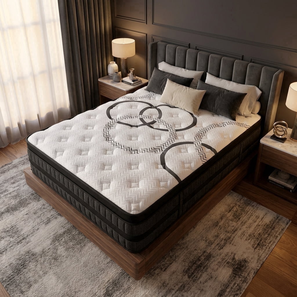 NightyNight Firm Twin Mattress 12 Inch Hybrid Mattress Twin Size Bed in a Box for Back Pain Relief and Cool Sleep with Gel Foam, OEKO-TEX STANDARD 100 and CertiPUR-US Certified
