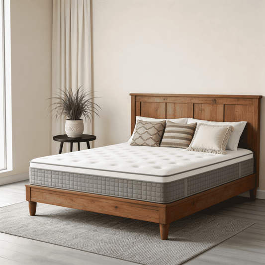 NightyNight 10" King Size Firm Hybrid Mattress in a Box with Cooling Gel Memory Foam, Motion Isolation & Temperature Regulation