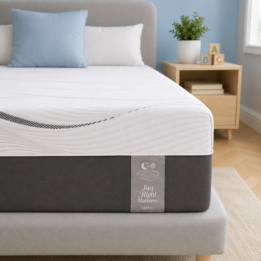 GREOO Queen 12 inch Extra Firm Foam Mattress, Cooling Gel Memory Foam, Body Support, Motion Reduction, CertiPUR-US Certified, 365-Night Trial