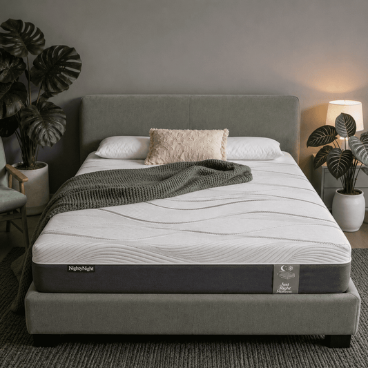 NightyNight 10 inch Twin-XL Mattress Green Tea Infused Memory Foam, Non-Slip Bottom with Washable Cover for Cooling Comfort Sleep?