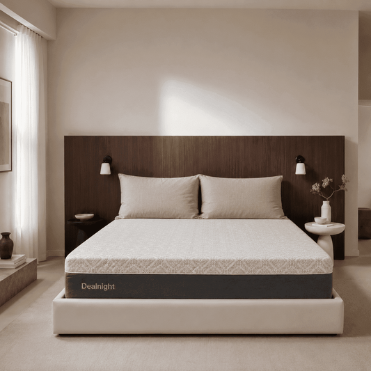 Dealnight 12" Queen Size Green Tea Infused Mattress, Firm Gel Memory Foam Mattress, Easy Cleaning & Anti-Slip Cover,Pressure Relief