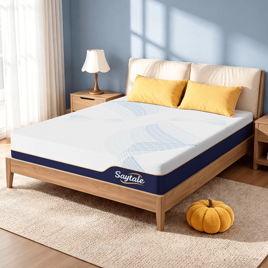 SayTale 14 inch Cooling Gel Memory Foam Queen Size Mattress in a Box, Removable Washable Cover, CertiPUR-US? & OEKO-TEX? Certified, Firm