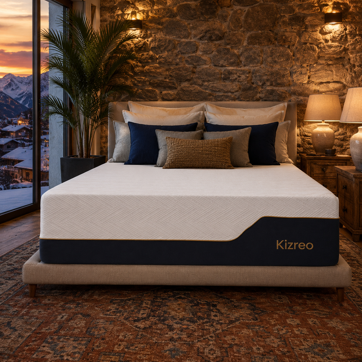 Kizreo Firm 12 Inch Twin Size Memory Foam Mattress for Back Pain