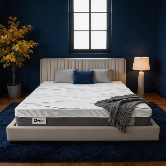Kizreo Extra Firm Foam Mattress 14 Inch Queen, Cooling Gel Memory Foam, Back Pain Relief, Motion Isolation, CertiPUR-US, 365-Night Trial