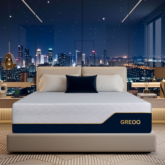 GREOO Twin Size 6 inch Foam Mattress, Firm Cooling Gel Memory Foam, Back Pain Relief, Motion Isolation, CertiPUR-US Certified, Washable Cover, Mattress in a Box